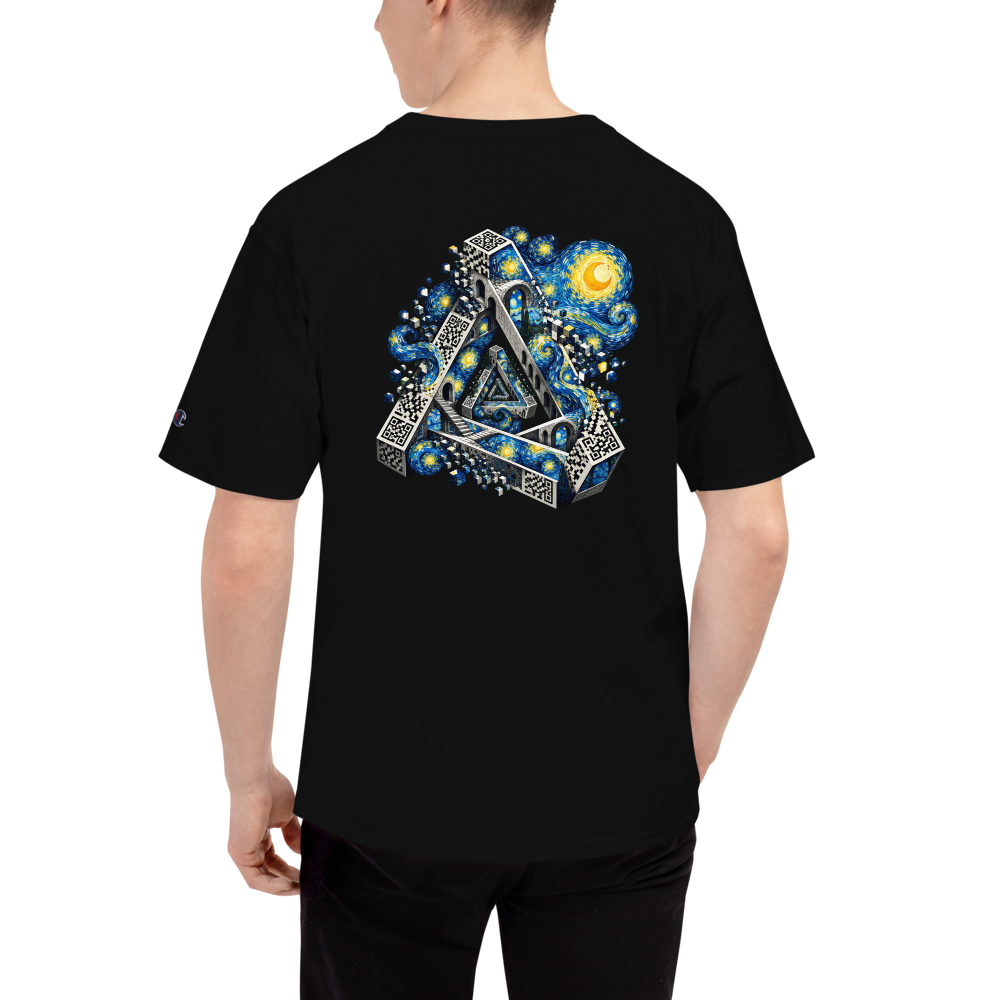 Que.T VORTEX Embroidered Shirt – Impossible Geometry Art