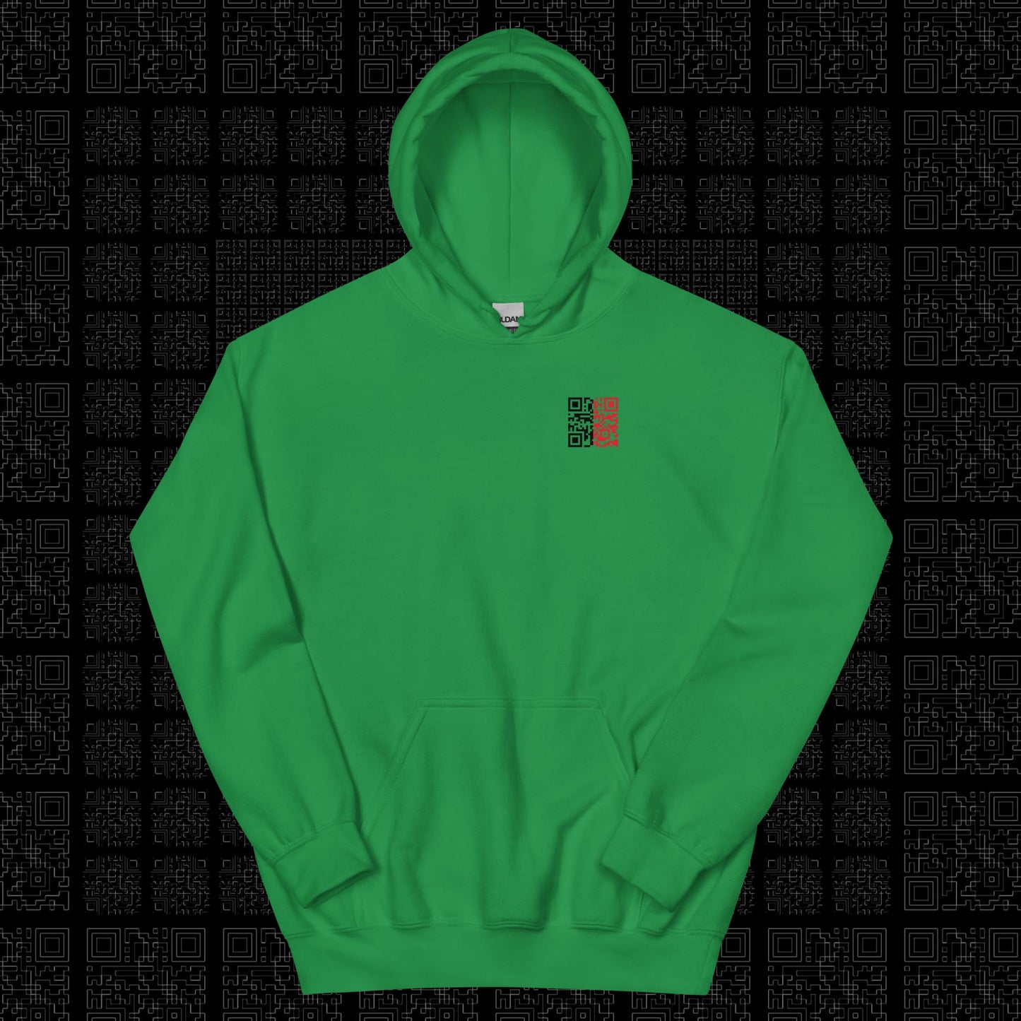 Community Hoodie Green - Que.R X Kev's Barbershop