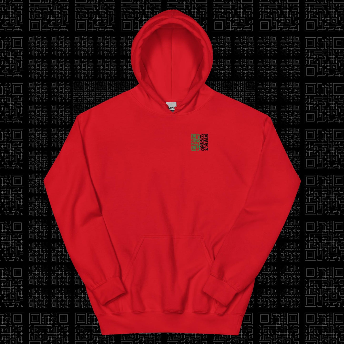 Community Hoodie Red - Que.R X Kev's Barbershop
