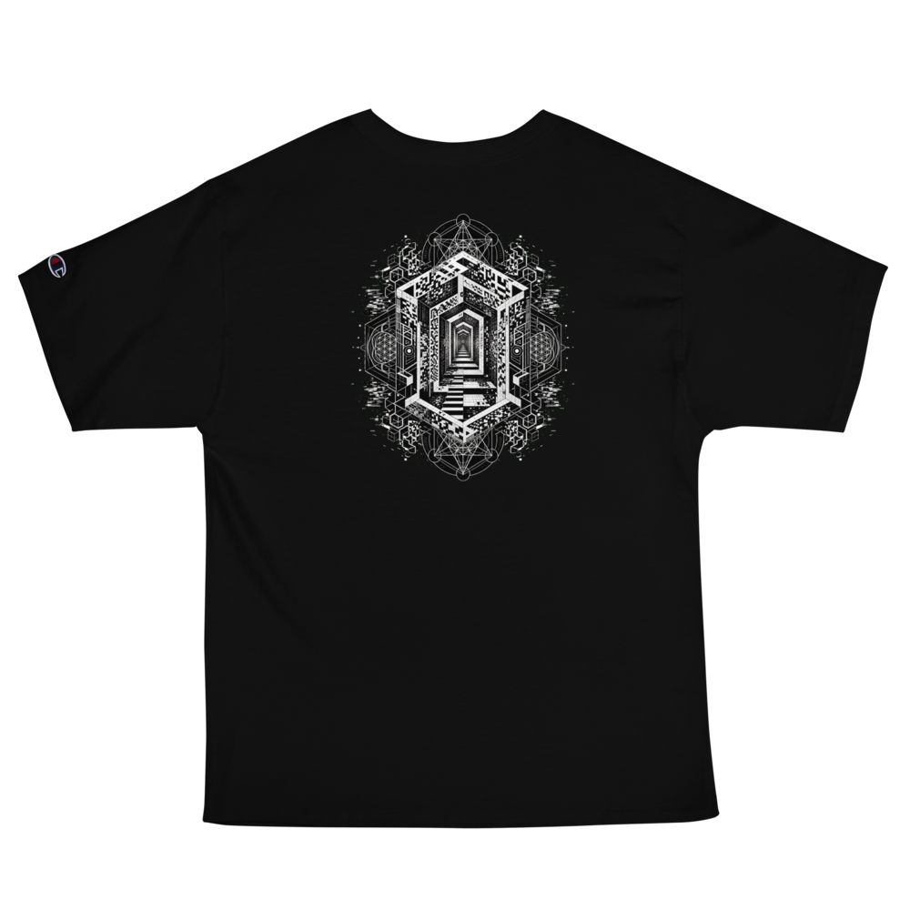 NEXUS Embroidered Shirt with Escher Corridor Artwork