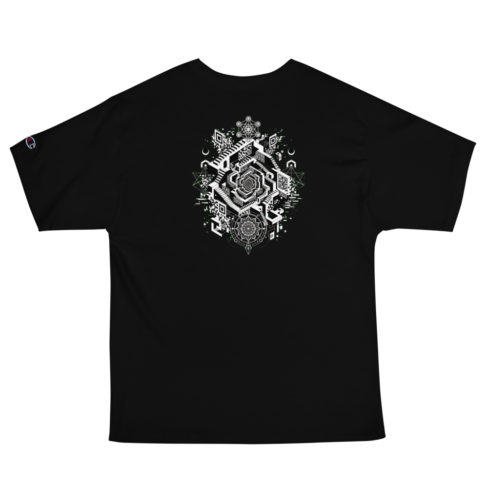 VORTEX Embroidered Shirt with Escher-Inspired Back Art