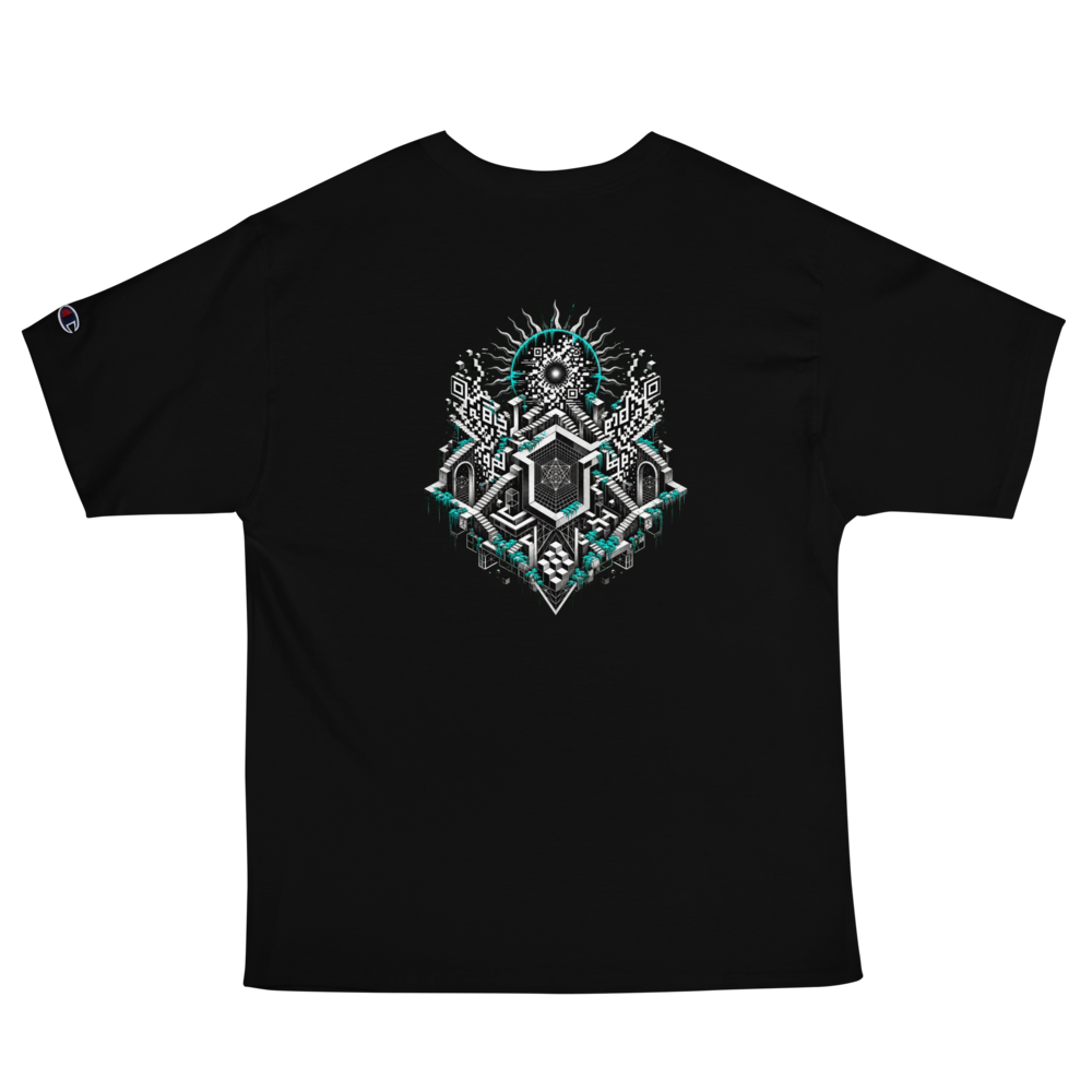 SOLSTICE Embroidered Shirt with Escher-Style Artwork