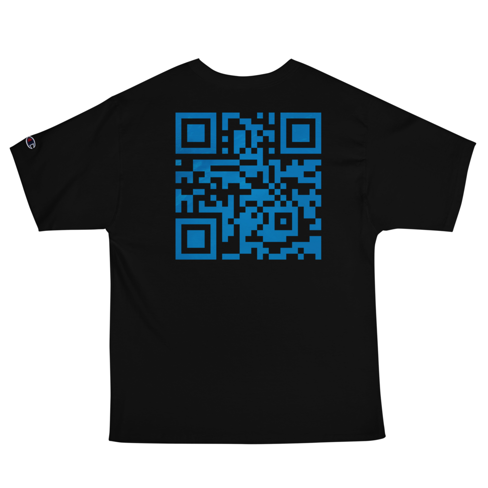 Que.R Greece Capsule Shirt | ΘΑΛΑΣΣΑ Embroidery & Water QR Art