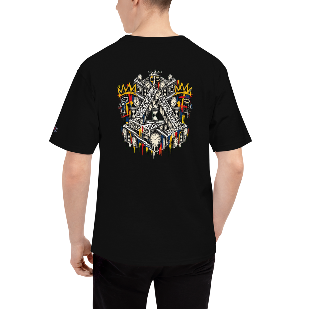 Que.T EPOCH Tee | Chrono-Crown Tessellation Art