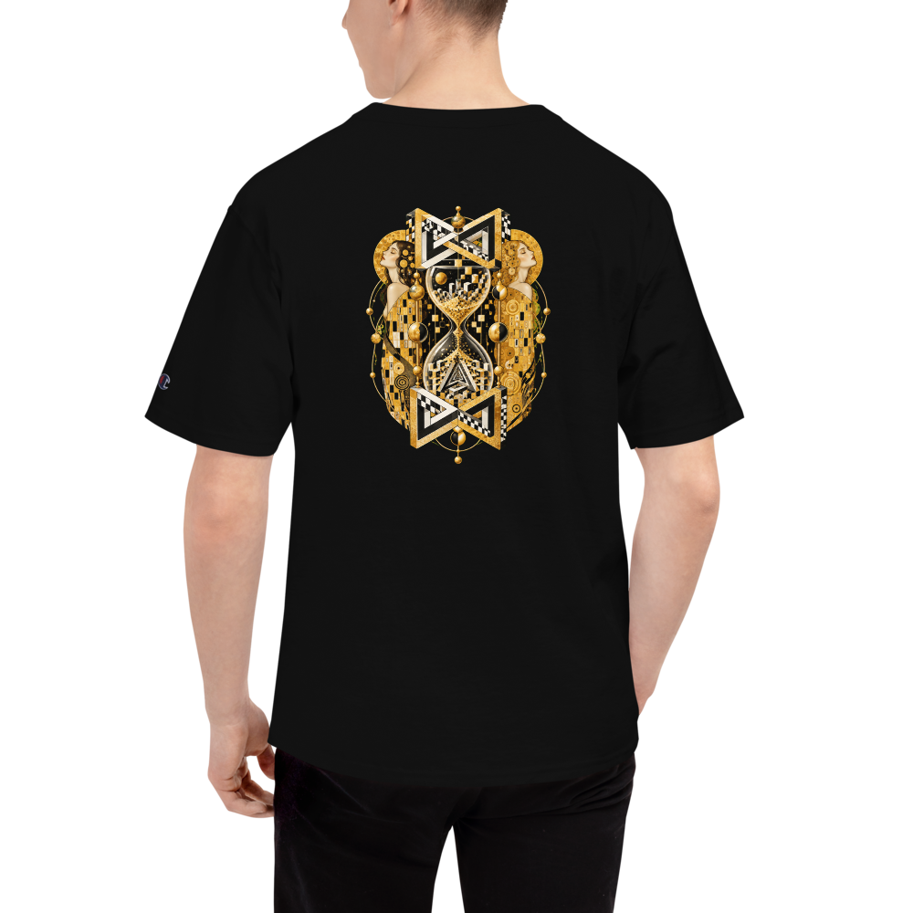 Que.T TEMPLEX Embroidered Shirt with Klimt-Inspired Hourglass