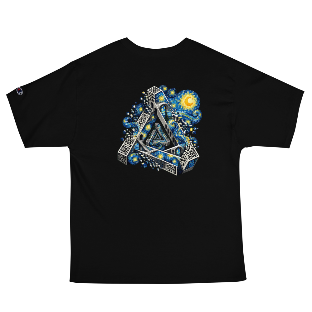 Que.T VORTEX Embroidered Shirt – Impossible Geometry Art