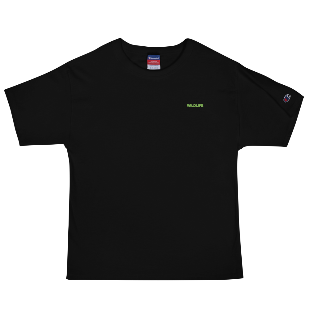 Que.T WILDLIFE Shirt | Geometric Wolf Embroidery & Print