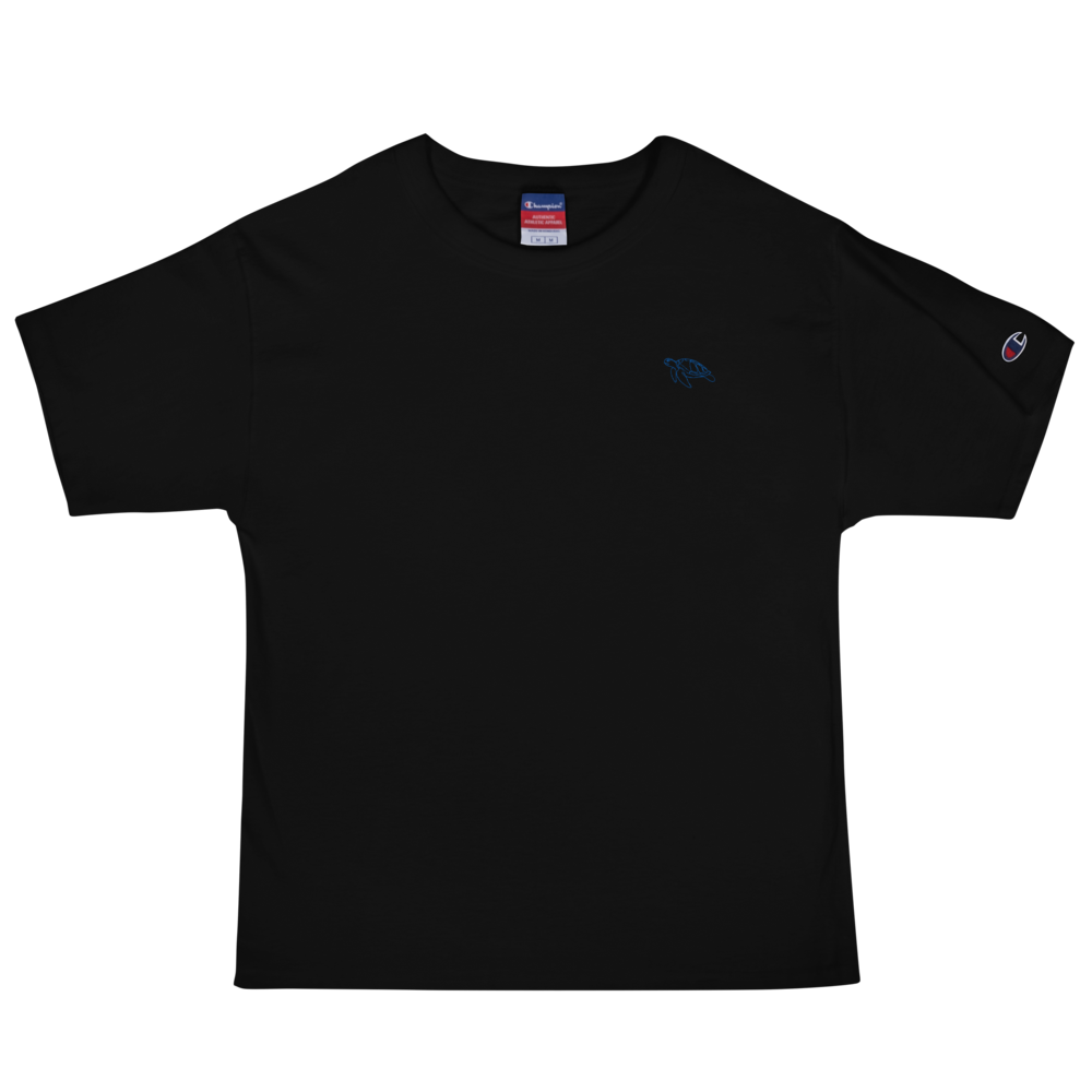 Que.R Greece Capsule Caretta Embroidered Shirt Azure
