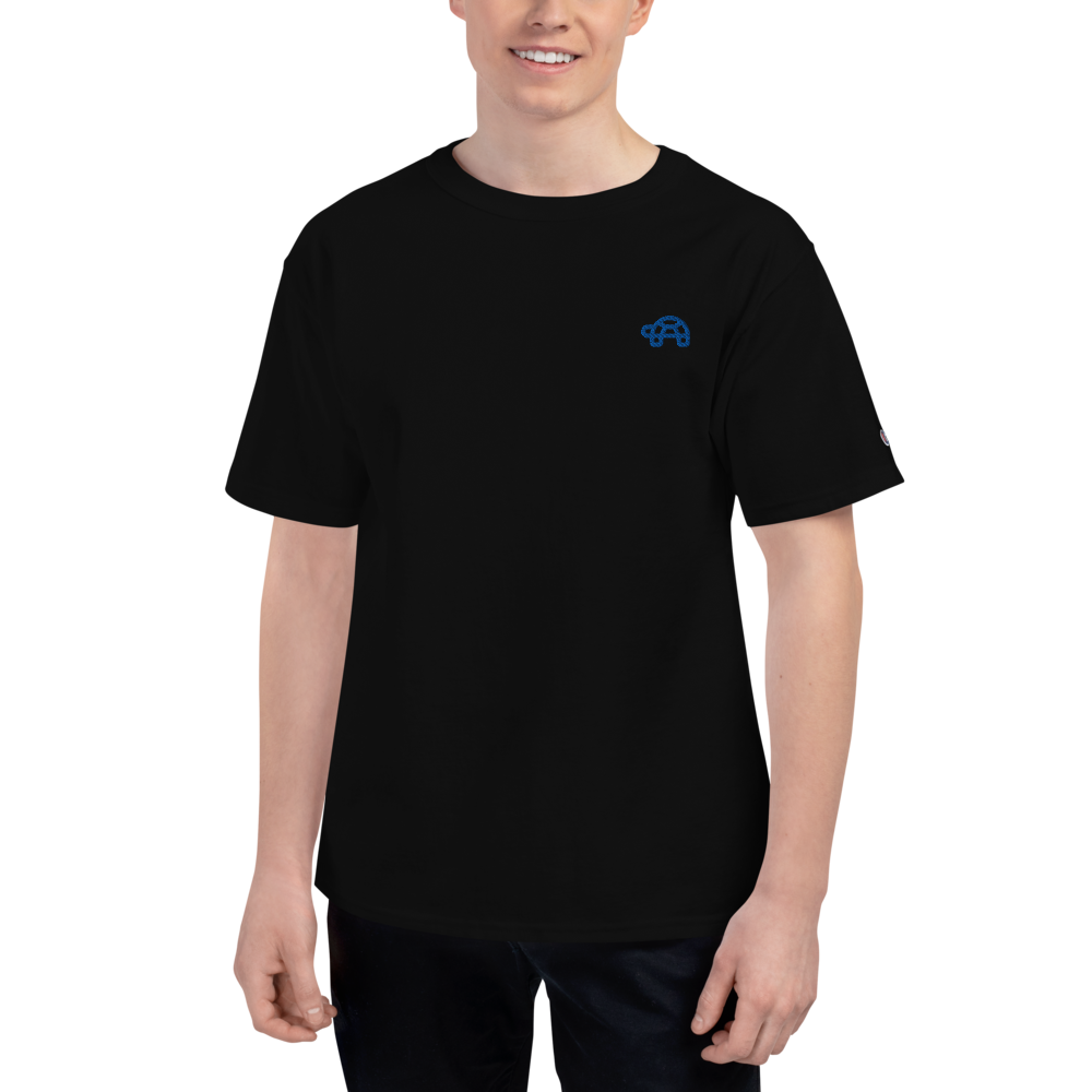 Que.R CARETTA Embroidered Shirt | Greece Capsule Cyan