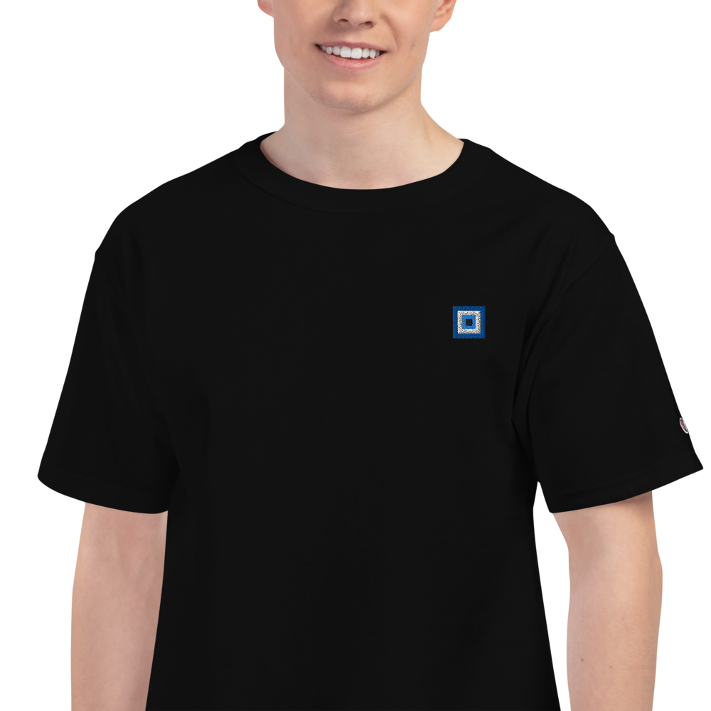 Que.R Greece Capsule Shirt | MATI Embroidery & QR Eye Print