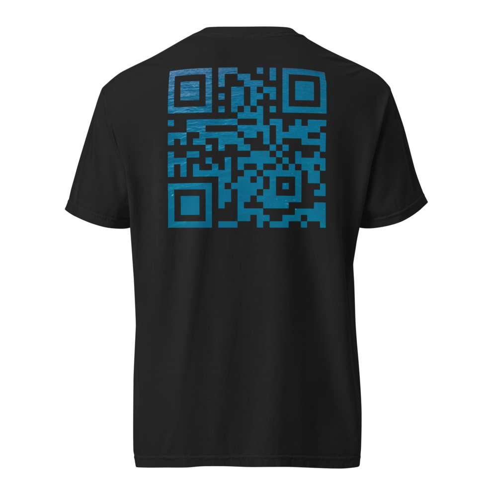 Que.R Greece Capsule Shirt | CARETTA Embroidery & Sea QR Art